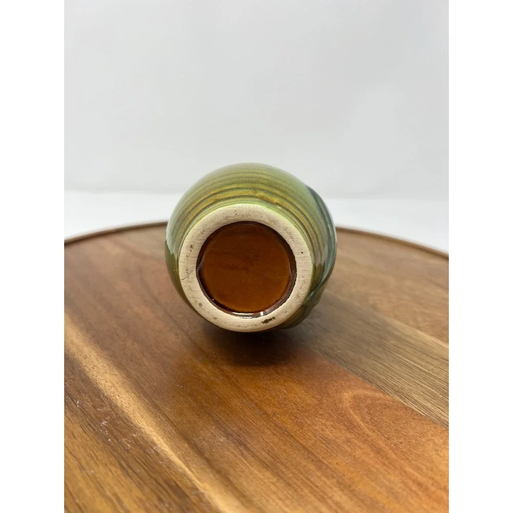 Green Ceramic Butterfly Flower Bud Vase Tabletop Accent‎ Decor